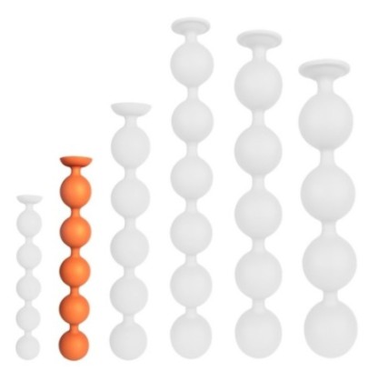 Boules anales Bulby Butt M 30 x 4.7 cm Orange sur fun et plaisirs - vente de sextoys pas cher