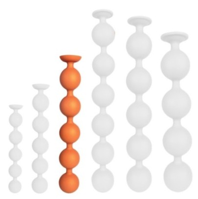 Boules anales BULBY BUTT L 36 x 5.7 cm Orange sur fun et plaisirs - vente de sextoys pas cher
