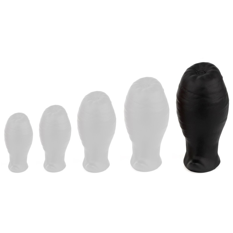 Plug Egg Ass XL 12.5 x 7.3cm Noir