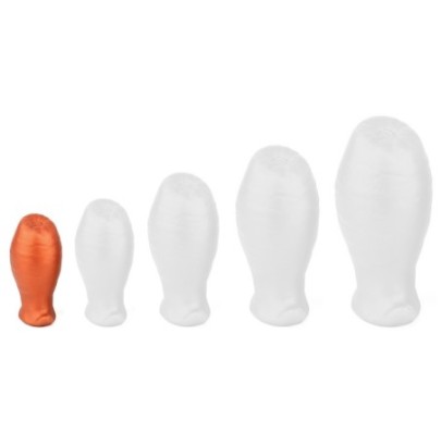 Plug Egg As XS 6 x 3.5cm Orange sur fun et plaisirs - vente de sextoys pas cher