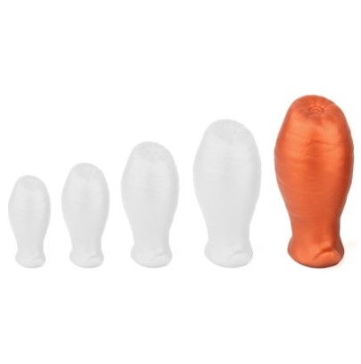 Plug Egg Ass XL 12.5 x 7.3cm Orange sur fun et plaisirs - vente de sextoys pas cher
