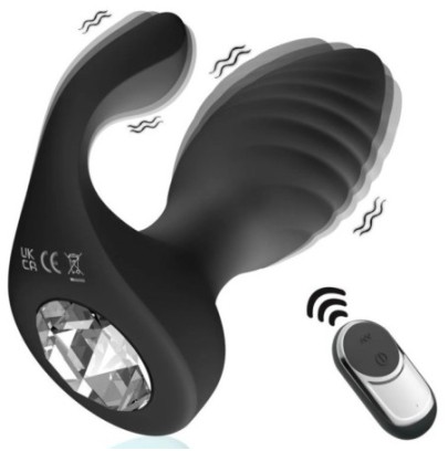 Plug Vibrant Curved Conik 8 x 3.5cm Noir