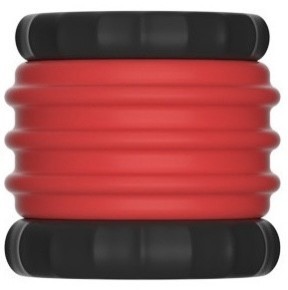 Ballstretcher Soqlo 35 mm - Hauteur 5 cm Rouge-Noir sur fun et plaisirs - vente de sextoys pas cher