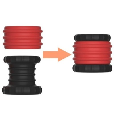 Ballstretcher Soqlo 35 mm - Hauteur 5 cm Rouge-Noir