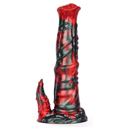 Gode Iktorix 20 x 5cm Noir et Rouge sur fun et plaisirs - vente de sextoys pas cher