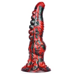 Gode Fantasy GAKARIX 20 x 5.5cm Noir et Rouge sur fun et plaisirs - vente de sextoys pas cher