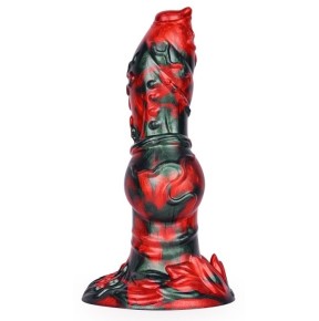 Gode Florix 20 x 7cm Noir et Rouge sur fun et plaisirs - vente de sextoys pas cher