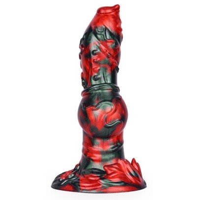 Gode Florix 20 x 7cm Noir et Rouge sur fun et plaisirs - vente de sextoys pas cher