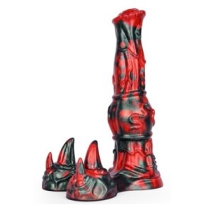Gode Jofortix 23 x 7cm Noir et Rouge sur fun et plaisirs - vente de sextoys pas cher