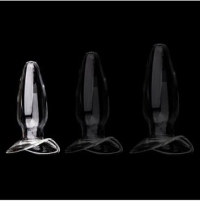 Plug en verre Open Glass S 9 x 3.5cm sur fun et plaisirs - vente de sextoys pas cher