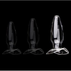 Plug en verre Open Glass L 11.5 x 5.8cm sur fun et plaisirs - vente de sextoys pas cher