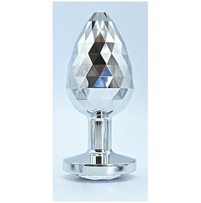 Plug Bijou IKONIK DIAMOND L 8 x 4 cm Argent