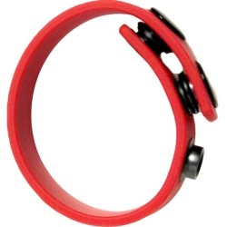 Cock strap en silicone Rouge- Cockrings Flexibles en stock sur Fun et plaisirs