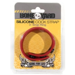 Cock strap en silicone Rouge