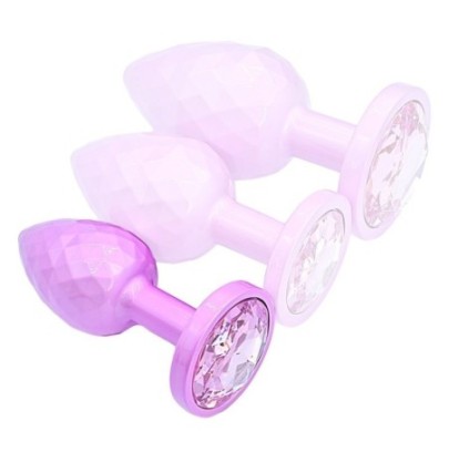 Plug Ikonik Diamond S 6 x 2.7cm Rose sur fun et plaisirs - vente de sextoys pas cher