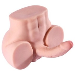 Masturbateur Fessier avec Pénis Articulé Cute Ass 17 x 4cm Chair sur fun et plaisirs - vente de sextoys pas cher