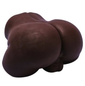 Masturbateur Fessier avec Pénis Articulé Cute Ass 17 x 4cm Marron