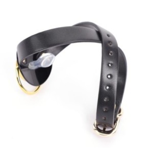 Bâillon-Tétine avec Pince-tétons Keepsum Noir-Doré