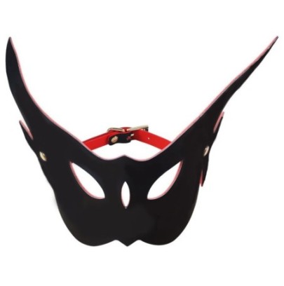 Masque Long Eared Owl Noir et Rouge sur fun et plaisirs - vente de sextoys pas cher