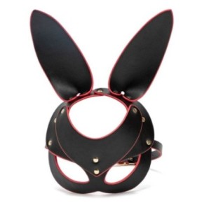 Masque de Lapin Punk Rabbit Noir et Rouge sur fun et plaisirs - vente de sextoys pas cher