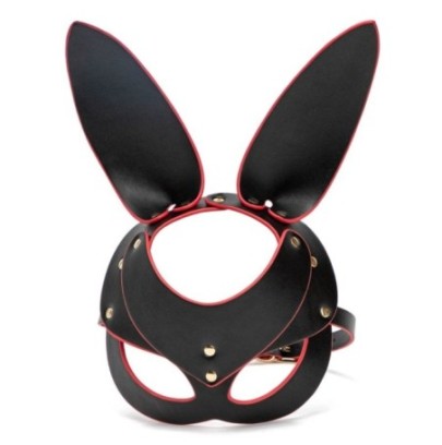 Masque de Lapin Punk Rabbit Noir et Rouge sur fun et plaisirs - vente de sextoys pas cher