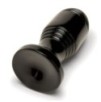 Plug Ribbed Plug 10.5 x 5 cm Noir
