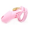 Cage de chasteté Silicone Bran 9  x 3cm Rose