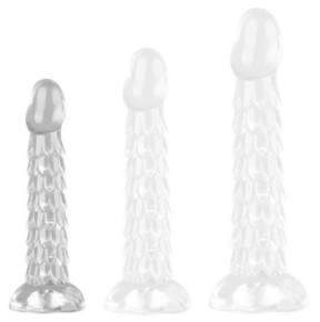Gode Transparent Scales Mush S 15.5 x 3.5cm sur fun et plaisirs - vente de sextoys pas cher