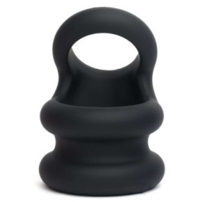Ballstretcher Switch Hitter Noir sur fun et plaisirs - vente de sextoys pas cher