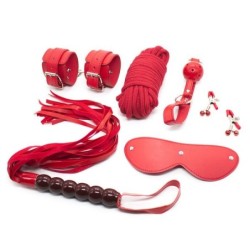 Kit SM Rouge 6 Pièces- Kit SM en stock sur Fun et plaisirs