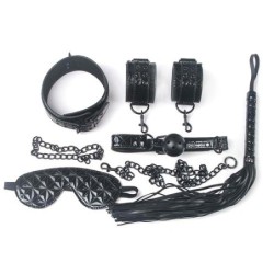 Kit SM Diamond Lines Black - 5 pièces- Kit SM en stock sur Fun et plaisirs