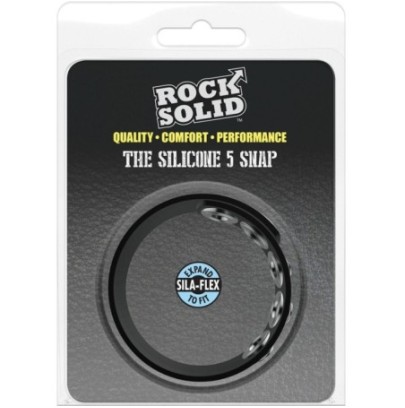 Cockring The 5 Snaps Noir