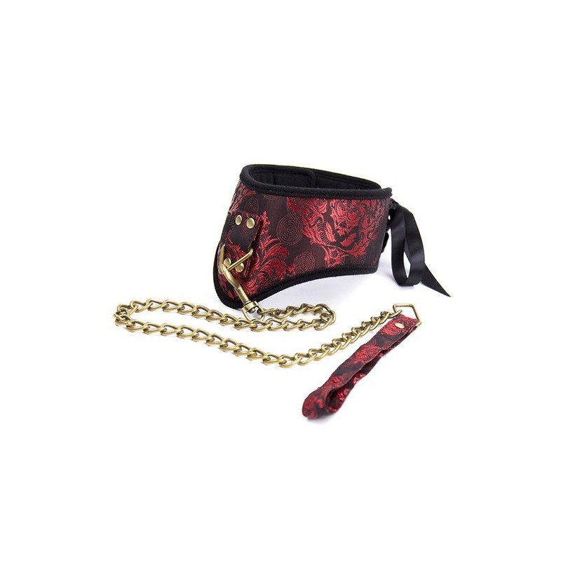 Collier Laisse SCANDAL Rouge