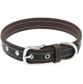 Collier Bicolore Simili Contrasted Marron sur fun et plaisirs - vente de sextoys pas cher