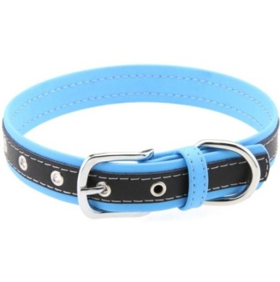 Collier Bicolore Simili Contrasted Bleu Clair sur fun et plaisirs - vente de sextoys pas cher