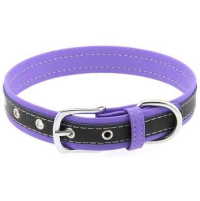 Collier Bicolore Simili Constrated Violet sur fun et plaisirs - vente de sextoys pas cher