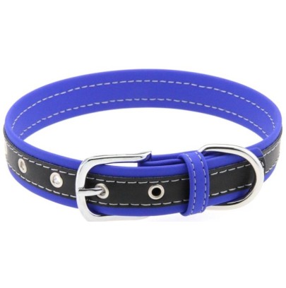 Collier Bicolore Simili Constrated Bleu Foncé sur fun et plaisirs - vente de sextoys pas cher