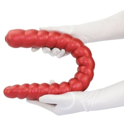 Double Gode Narvax 52 x 5.2cm Rouge sur fun et plaisirs - vente de sextoys pas cher