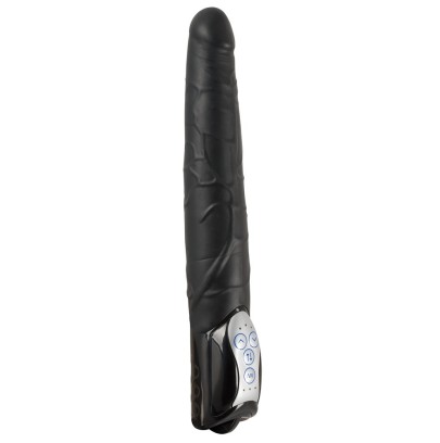 Gode Va-et-Vient Black Push 19 x 4cm sur fun et plaisirs - vente de sextoys pas cher