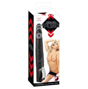 Gode Va-et-Vient Black Push 19 x 4cm