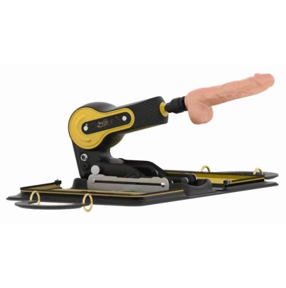 Sex Machine portable Fuck Bag Jaune avec valisette sur fun et plaisirs - vente de sextoys pas cher