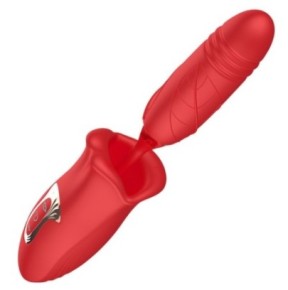 Vibro Poussée et Bouche Doble Sens 10.5 x 3.1cm sur fun et plaisirs - vente de sextoys pas cher
