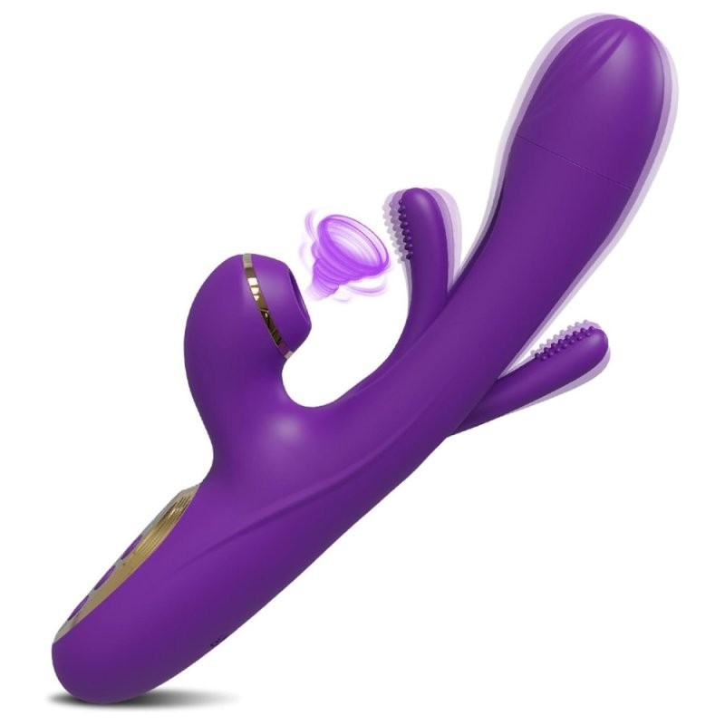 Vibro Rabbit Clitsuck 13 x 3.6cm Violet