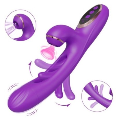 Vibro Rabbit Clitsuck 13 x 3.6cm Violet