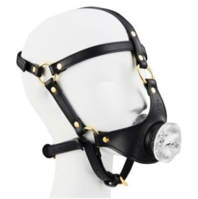 Bâillon avec Masturbateur Entrée Bouche Tranlips 30mm sur fun et plaisirs - vente de sextoys pas cher