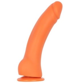 Gode Curvied 17 x 4.5cm Orange sur fun et plaisirs - vente de sextoys pas cher