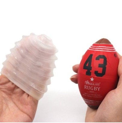 Oeuf de masturbation Rugby Ball Wavy