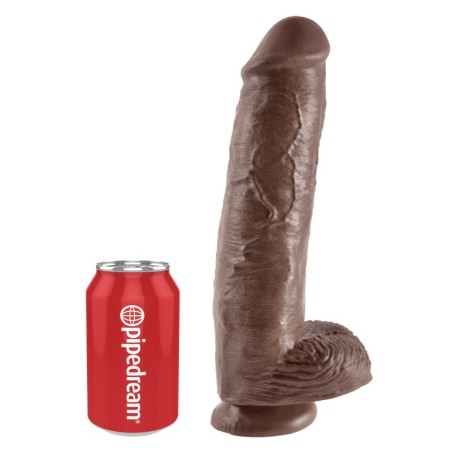 Gode King Cock 24 x 6 cm Marron- Dildos XL - Largeur + de 6cm en stock sur Fun et plaisirs