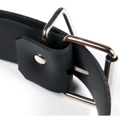 Bâillon en latex No More Noir