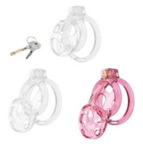 Cage de Chasteté Lock Cobra L 8.5 x 4cm Rose sur fun et plaisirs - vente de sextoys pas cher